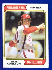 STEVE CARLTON phillies 1974 TOPPS #95 VG-EX NO CREASES