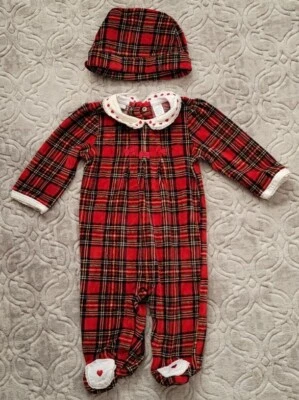 Baby girl Christmas matching set 3-6 months - Image 1 of 4