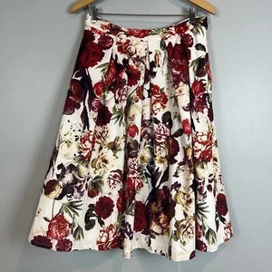 Disney Alice Through the Looking Glass Skirt by Giuliana Size 10 Floral Midi - Picture 1 of 7