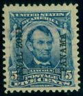 CANAL ZONE #6, 5¢ Lincoln, used and XF/Superb