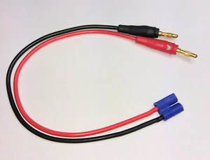 Ladekabel Bananenstecker 4mm auf EC3 Stecker Adapterkabel Goldstecker Adapter - Picture 1 of 3