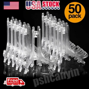 50 Card Stand Trading Card Stands Baseball Display Stand Holder US SHIP 3" - Picture 1 of 7