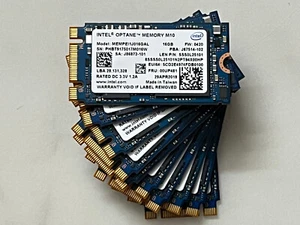 10 pcs Intel Optane Memory M10 SSD M.2 2242 MEMPEI1J016GAL 16GB PCIe3.0 Xpoint - Picture 1 of 9