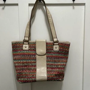 Christopher & Banks Colorful Weave Purse! SPRING - Picture 1 of 9
