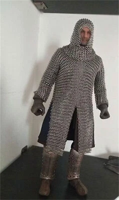1/6 Scale Warrior Knight Alloy Body Chain Armour Model for 12" Soldier Figure - Image 1 of 4