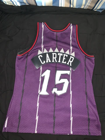 *BEST OFFER*Vince Carter #15 Purple Toronto Raptors WITH SHORTS Cover