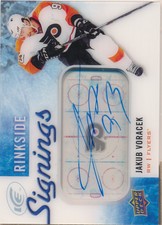 2015-16 Upper Deck Ice Rinkside Signings #RSJV Jakub Voracek Auto