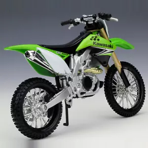 1:12 Scale Kawasaki KX450F Motorcycle Model Dirt Bike Diecast Toy Vehicle Green - Picture 1 of 7
