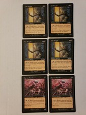 6 Mtg Black Nm/Lp 4x Cat Burglar/ 2x Carrion Beetles