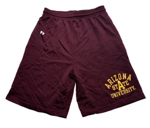 Vintage Russell Athletic Arizona State ASU Sun Devils Gym Shorts Youth Large Red - Picture 1 of 9