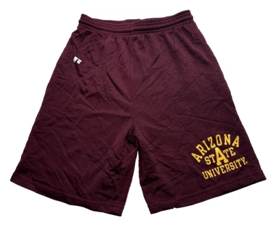 Pantalones Cortos De Colección Russell Athletic Arizona State ASU Sun Devils Gimnasio Juveniles Grandes Rojos Foto 1 de 4