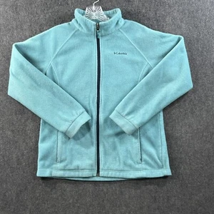 Columbia Jacket Youth Extra Large Blue Fleece Full Zip Pockets Soft Warm - Picture 1 of 8