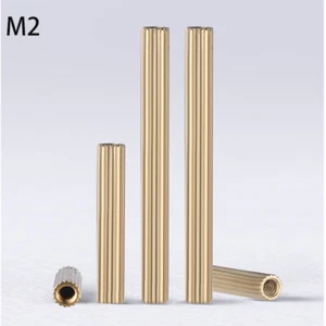 Distanzbolzen Abstandshalter M2 Rund Messing Innengewinde AbstandshüLsen 2mm - Picture 1 of 6
