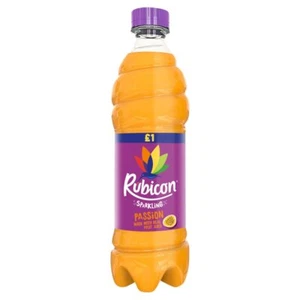 RUBICON Spumante Succo di Frutto della Passione Bevanda 500ml Bottiglie (CONFEZIONE DA 12) Astuccio Completo - Foto 1 di 1