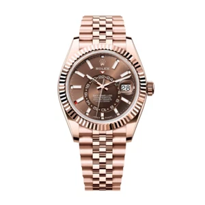 Rolex 336935 Sky-Dweller 18kt Rose Gold Jubilee Chocolate Brown Saros - Picture 1 of 1