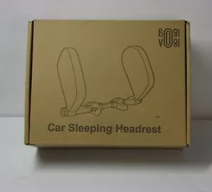 "Leather" car sleeping headrest -Brown (coffee red). - Picture 1 of 3