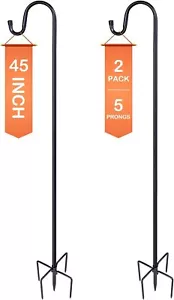 Adjustable Shepherd Hooks for Bird Feeder, Lantern, Plant Hanger, Garden Stake - Picture 1 of 5
