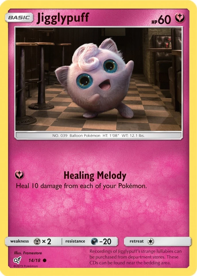 Jigglypuff (Holo Common) 14/18 Detective Pikachu Holo