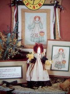 The Earth Angels AUTUMN cross stitch patterns & doll Alma Lynne - Picture 1 of 2
