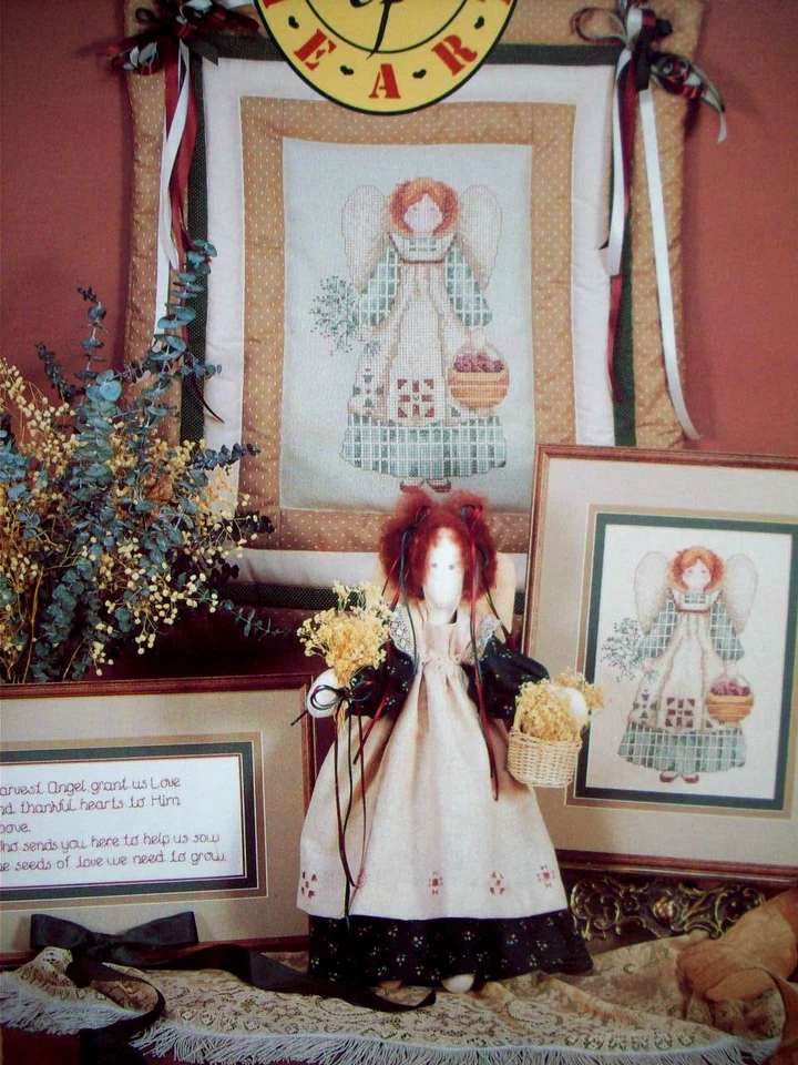 The Earth Angels AUTUMN  cross stitch patterns & doll   Alma Lynne  - Image 1 of 2