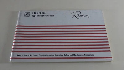 Manuale Dell'Owner / Manuale Buick Riviera Anno 1981 - Immagine 1 di 2