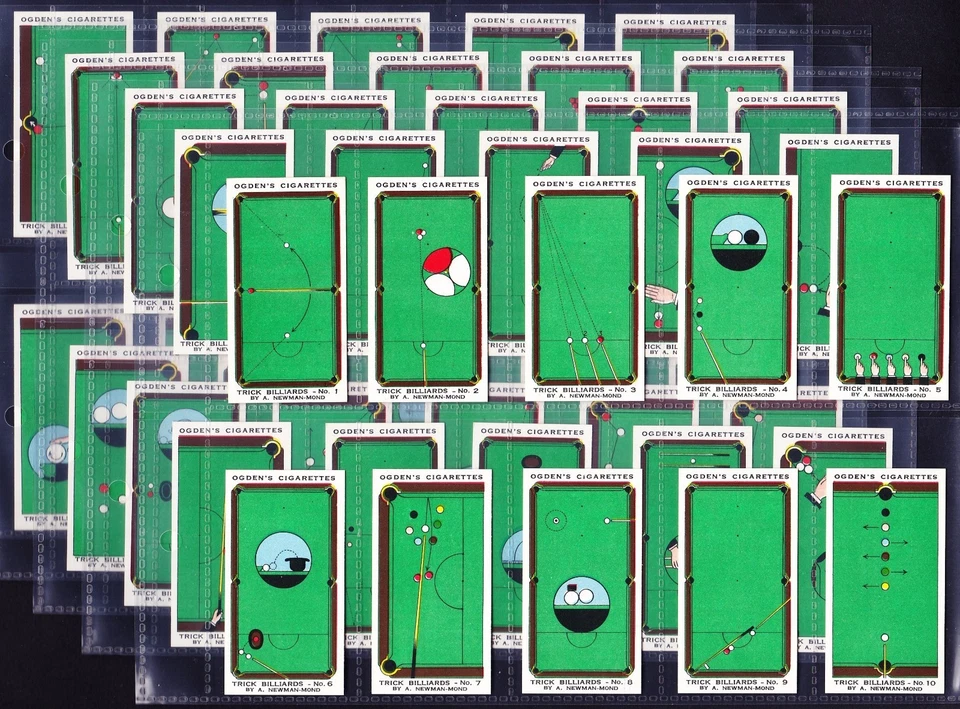 Ogdens TRICK BILLIARDS 1934 Set Of 50 *VG/Excellent Condition* - Image 1 of 2