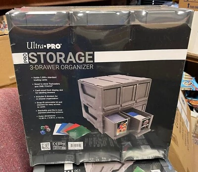 Ultra PRO - Storage 3-Drawer Organizer - Protect Your Gaming Cards, Sports Cards - Image 1 of 2