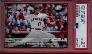 2018 Topps Now japonés #53J Shohei Ohtani (tarjeta de novato) PSA 10 gemas como nuevo $$$$ - Imagen 1 de 2