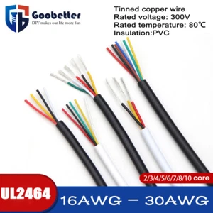 16-30 AWG Multi Core PVC Cable 2/3/4/5/6/7/8/9/10 Core Signal Power Data Wire - Picture 1 of 9