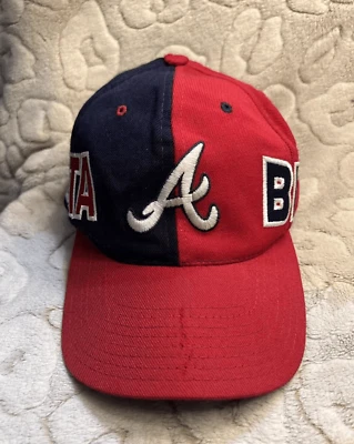 VTG Atlanta Braves Hat Cap Snapback MLB Baseball Twins Enterprise Genuine - Image 1 of 4
