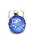 Detroit Lions Snap Button Fits Ginger Snaps Noosa Football Jewelry 18mm