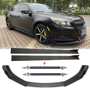 Carbon Fiber Front Bumper Lip/ Side Skirt /Strut Rods For Chevrolet Cruze 10-19 - Picture 1 of 13