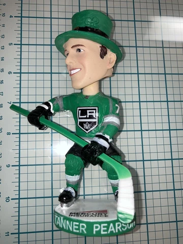BOBBLE HEAD Tanner Pearson Los Angeles Kings Green Leaf Clover St. Patricks Cover