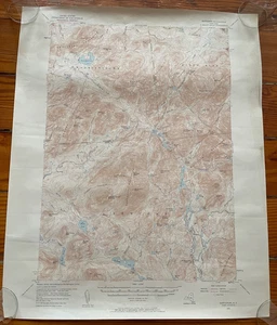 Vintage 1963 Mount Marcy NY Topographical Map Adirondacks New York 17" x 21" - Picture 1 of 6