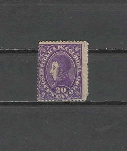 COLOMBIA , 1889 , NARINO , 20c STAMP , PERF , USED - Picture 1 of 1