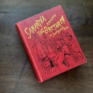 1890 SAMANTHA AMONG THE BRETHREN Holley Women's Suffrage Religion Moral 1st Ed - Imagen 1 de 23