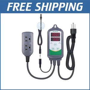 All-in-One Aquarium Temperature Controller with Dual Display & Submersible Probe - Picture 1 of 9