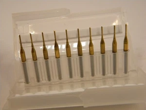 XCAN Leiterplatten Mikrohartmetall Bohrer Set, 10-teilig, 1,0 mm - Bild 1 von 3