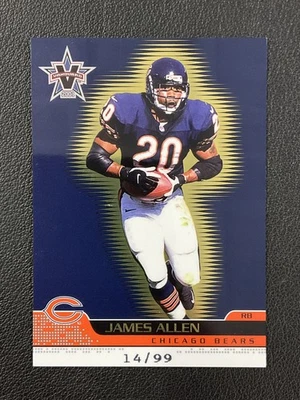 2001 Pacific Vanguard #14 James Allen Gold /99 Chicago Bears - Image 1 of 2