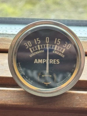 Amperios de calibre Rochester Manufacturing Company vintage de 1930 Foto 1 de 4