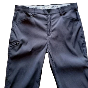 Orvis Pants Graphite DARK GRAY Tech Pants Stretch Water Repellent Men's SZ 40/32 - Picture 1 of 8