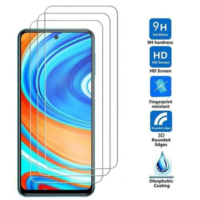 3 Pcs Screen Protector For Xiaomi Redmi Note 9S 9 Pro Max Tempered Glass - Image 1 of 4