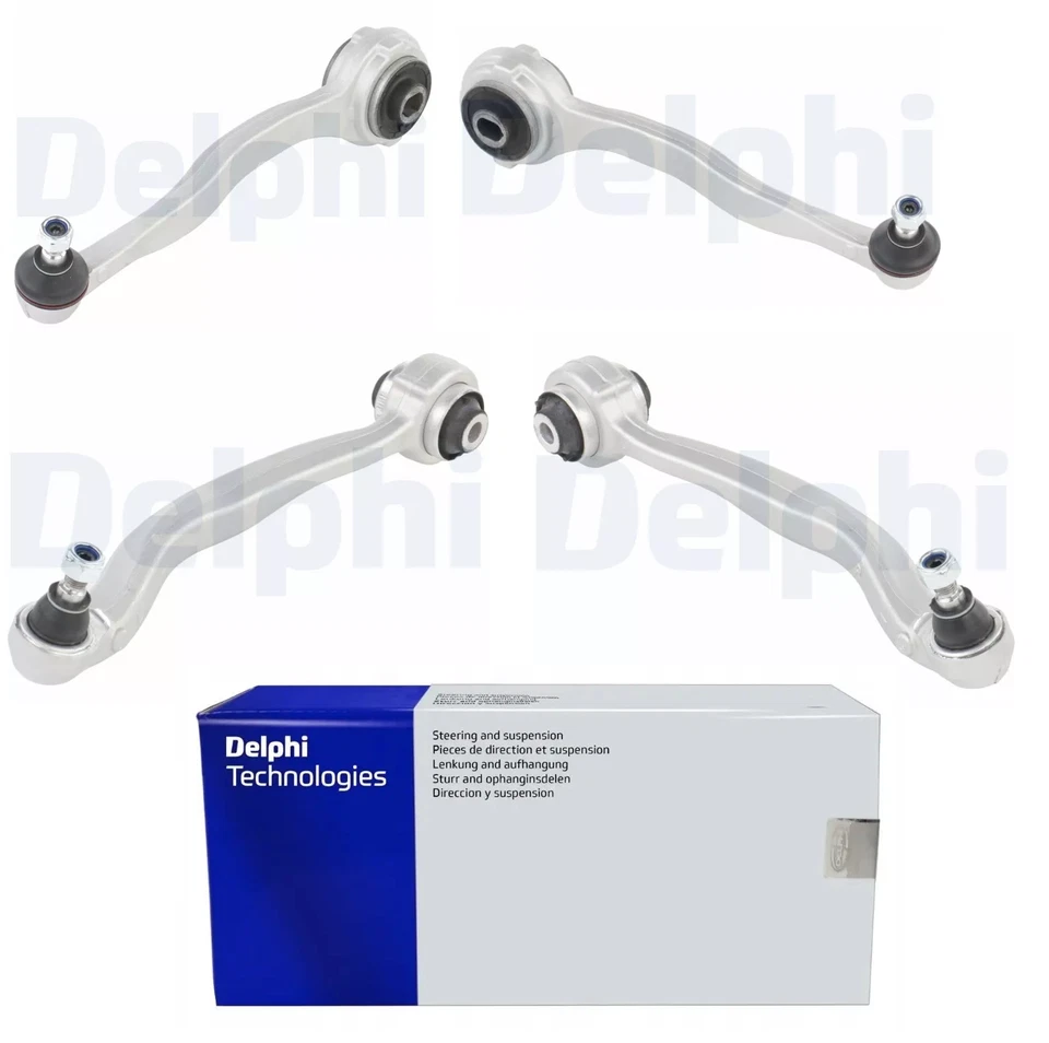 4x DELPHI QUERLENKER LENKER SATZ VORDERACHSE FÜR MERCEDES C KLASSE W204 S204 - Bild 1 von 1