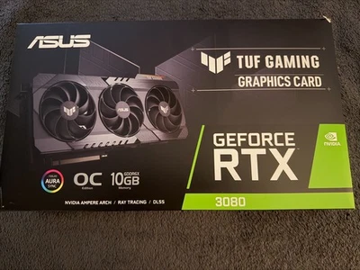 (NON-LHR) ASUS TUF Gaming GeForce RTX 3080 OC 10GB GDDR6X Graphics Card - Image 1 of 4