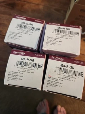 Lutron MA-R-GR Companion Dimmer Gris ¡Lote de 4 unidades! Todo nuevo@ Foto 1 de 4