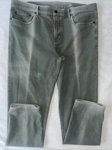 Faherty Stretch Terry 5-Pocket Pant 38 X 32 Faded Olive Green Outdoors Washed - Picture 1 of 17