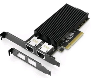 NEW 10G Dual RJ45 Port PCI-E Network Card with X540 Controller Gigaplus X540-T2 - Picture 1 of 7