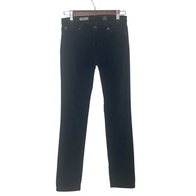 AG Adriano Goldschmied Womens Jeans Black Size 25 The Stilt Cigarette Corduroy - Image 1 of 4