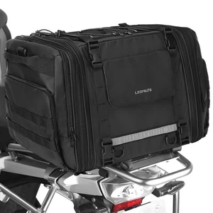 Leopauto Motorrad Hecktasche Erweiterbar Reisegepäck Sitztasche mit Regenschutz - Bild 1 von 7