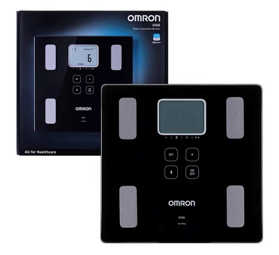 4015672110908 Omron VIVA Quadratisch Schwarz Elektronische Personenwaage OMRON - Bild 1 von 4